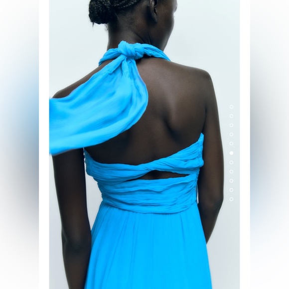 NWT Zara Cut Out Maxi Dress- S - Picture 5 of 10